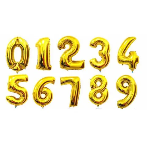 16 32-дюймовый цифровой Globos с номером воздушный шар из фольги, цветные опционально цифровые Globos, свадебные аксессуары для дня рождения