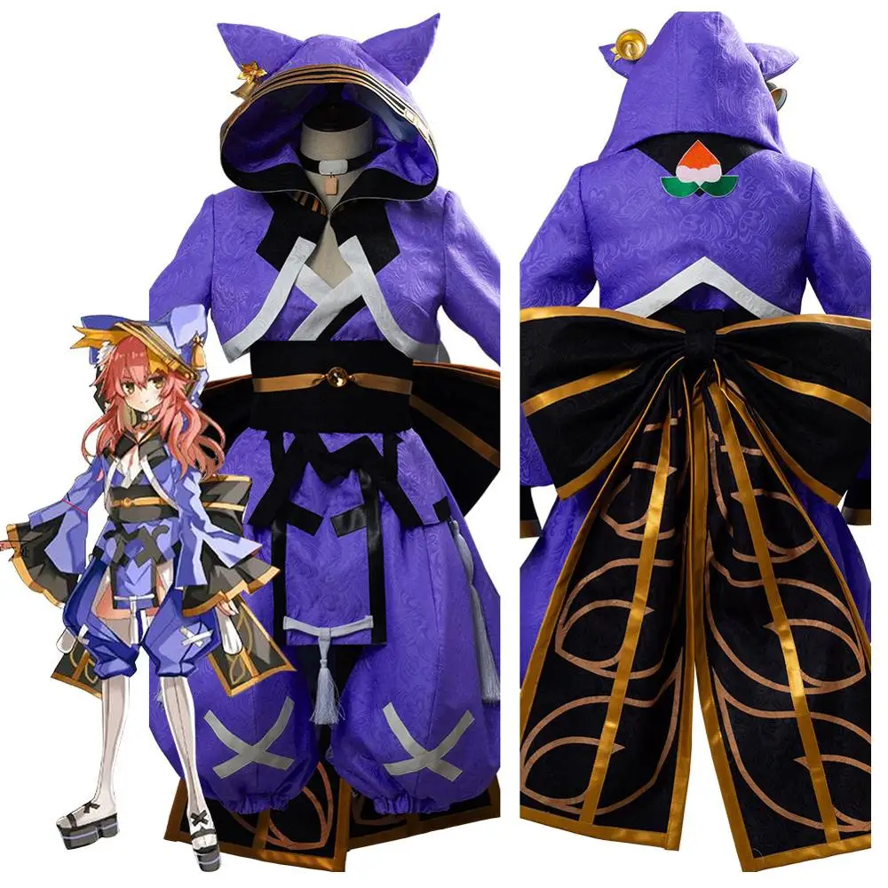 Fate Grand Order Tamamo no Mae Косплей Костюм ПОЛНЫЙ КОМПЛЕКТ Хэллоуин карнавальные костюмы