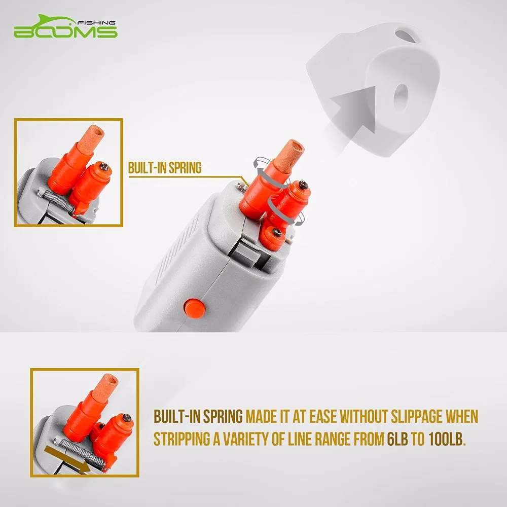 Booms Fishing LS1 Line Stripper for Remover from reel with Electric Hook Sharpener and LED Light | Спорт и развлечения