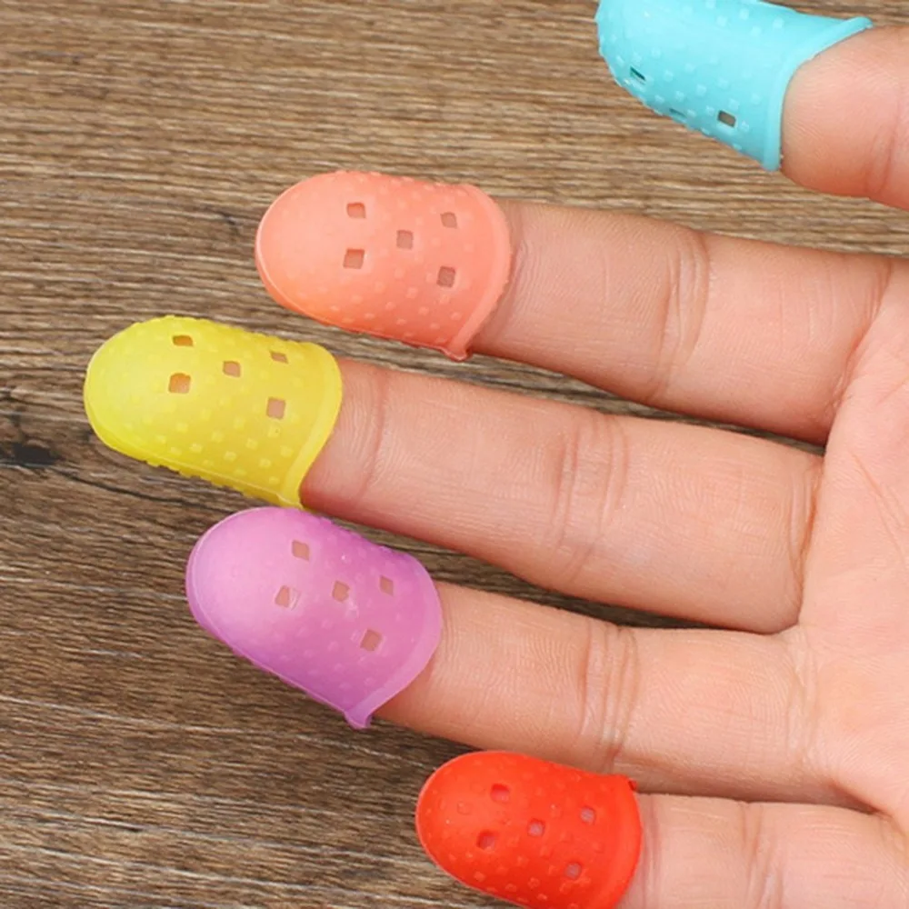 5 шт. рукав для пальца анти-ожоги силиконовые перчатки против скольжения защита