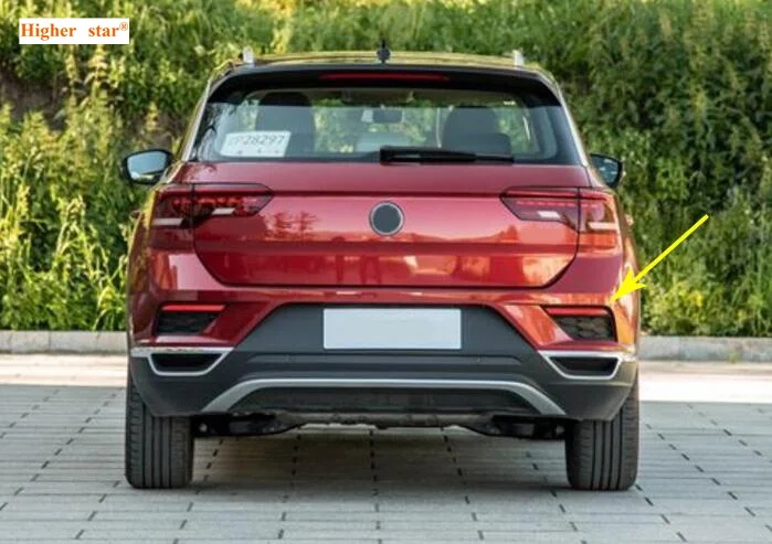 

Higher star ABS chrome 2pcs Car rear fog lamp decoration cover, decoration frame For Volkswagen T-Roc 2017 2018