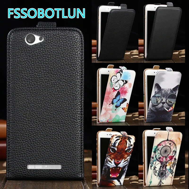 Чехол FSSOBOTLUN для Wileyfox Spark X качественный Вертикальный чехол телефона из