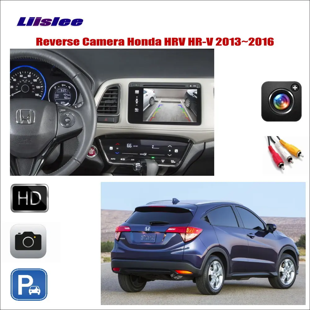 Car Reverse Rear View Camera For Honda HRV 2013-2016 Parking CAM Accessories Connect The Original Factory Screen Car Reverse Rear View Camera For Honda HRV 2013-2016 Parking CAM Accessories Connect The Original Factory Screen