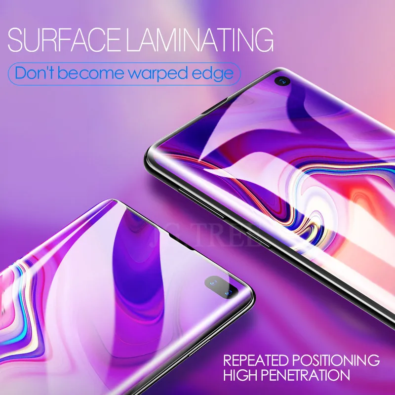 3D изогнутые с обмоткой эластичной пленкой для samsung Galaxy S10 S8 S9 плюс записная книжка