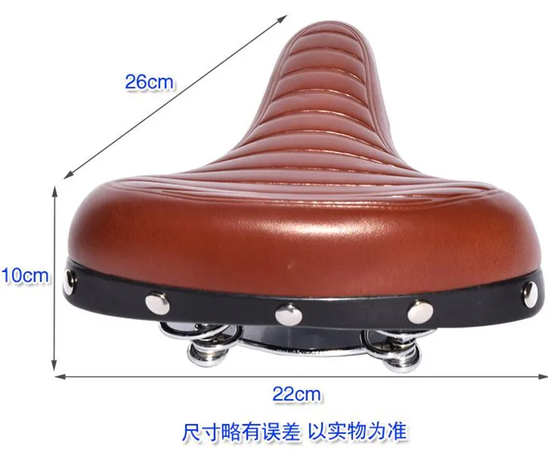 

Soft Wide Bicycle Saddle Comfortable Bike Seat Vintage Bicycle Leather Saddle Pad san marco Cycling Parts Accessories