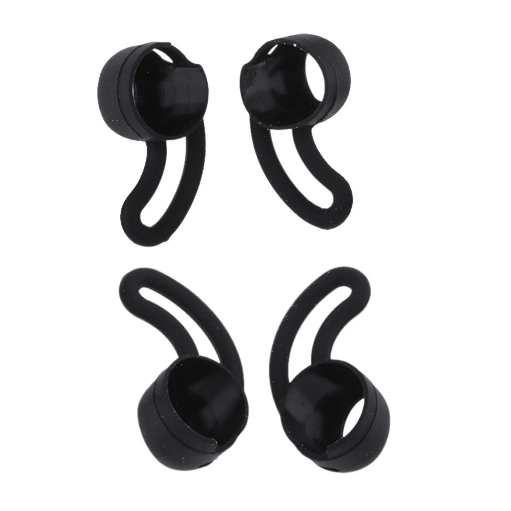 2 пары небольших/больших силиконовых ушных крючков для Beatsx Urbeats крючок