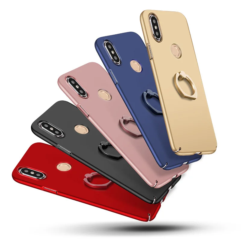 Чехол для Xiaomi Redmi Note 5 Pro 6 чехол с кольцом подставкой матовая задняя крышка