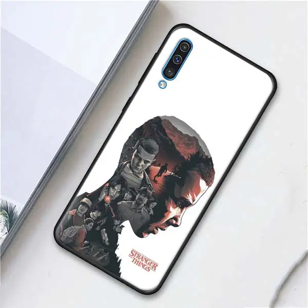 004 Очень странные дела силиконовый чехол для samsung Galaxy A50 A70 A10 A20 A30 A40 A6 A7 A8 плюс A9 M30 M20 черный чехол Крышка - Цвет: 004