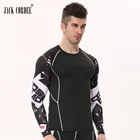 Мужская компрессионная футболка с длинным рукавом, с 3D-принтом