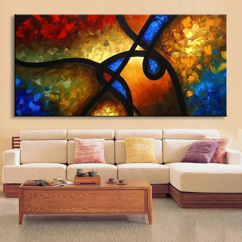 Картина маслом на холсте ручной работы Современная 100% Лучшая Художественная