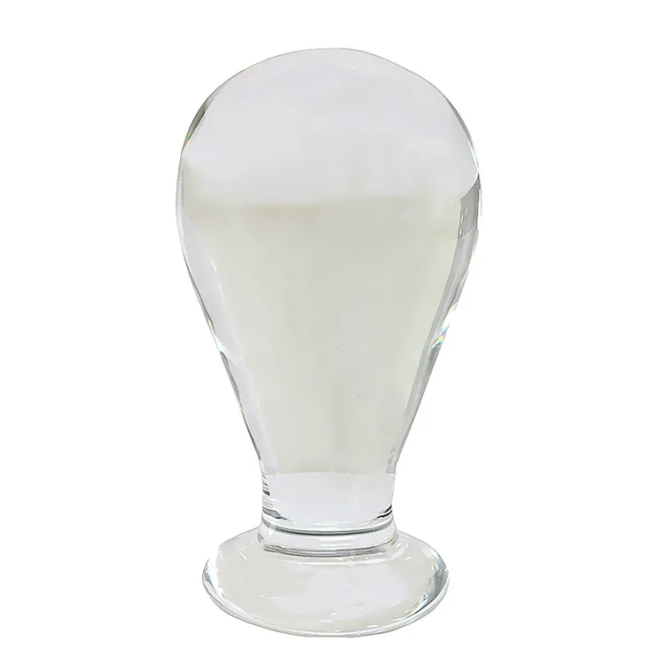 3 размера выбрать прозрачные большие стеклянные бусины Анальная пробка для