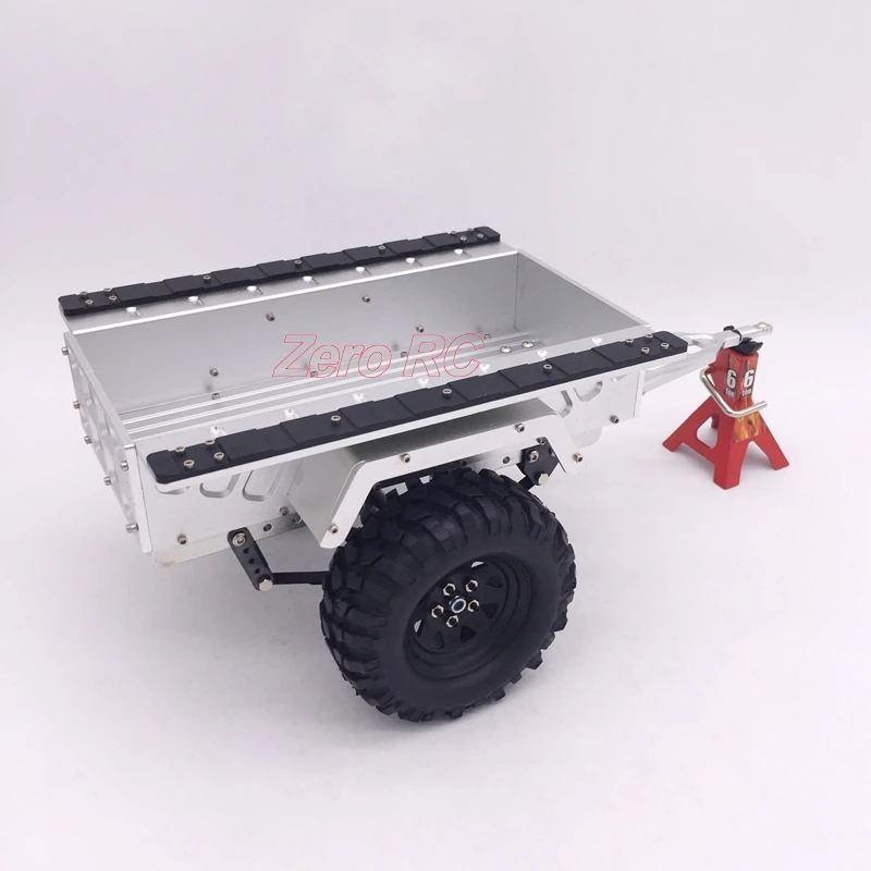 Полностью металлический буксировочный прицеп в масштабе 1/10 с листовой подвеской