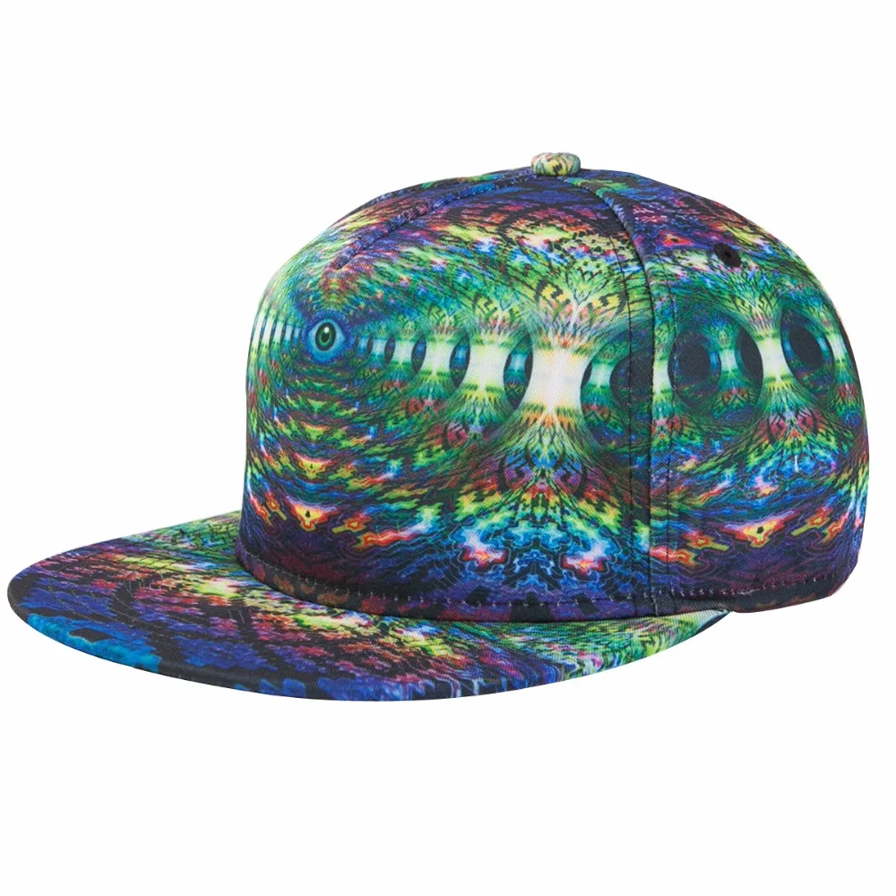 2017 брендовая мужская и женская кепка с 3D цветным принтом Будды бейсболка модные
