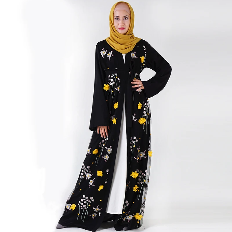 ИД Дубай Abaya кимоно мусульманское модное платье Abayas для женщин кафтан
