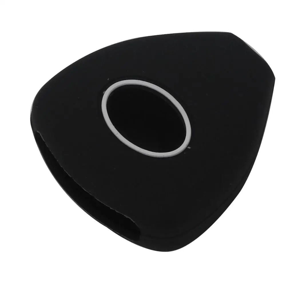 2 кнопки силиконовый чехол для ключей от машины Fob для Toyota Corolla Hilux Vitz Vios Rav4 Aqua Camry Highlander Land Cruis автостайлинг - Название цвета: black