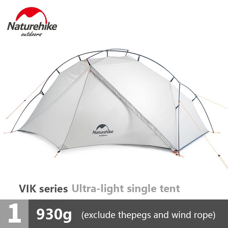 Preise Naturehike Outdoor Ultra-light Einzel Zelt Camping 15D Nylon Doppel Y-form Wasserdichte Tragbare Aluminium Single-schicht Zelt