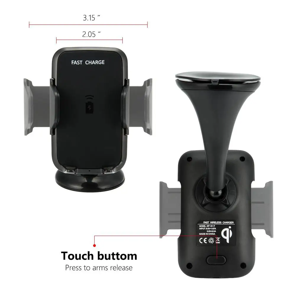 Автомобильное беспроводное зарядное устройство BEESCLOVER для быстрой беспроводной