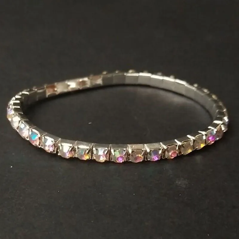 1 ряд браслетов модные свадебные ювелирные изделия для невесты Кристалл Стразы