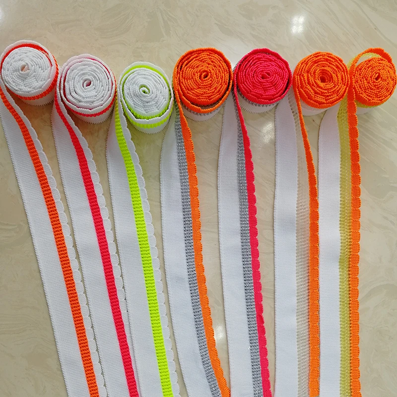 JIETAI Dobby Рубчатая ткань трикотажные волнистые края контрастных цветов брикет