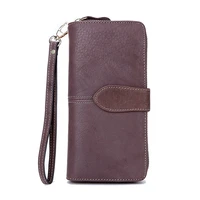 men genuine leather wallets male long cowhide leather wristlet clucth purse vintage women coin bag purse wallet