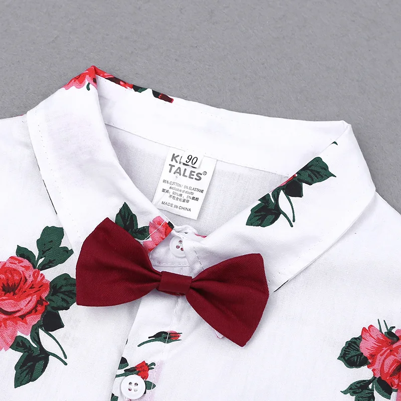 2019 Summer 2 to 8 years old printing fashion baby boys clothing sets formal kids clothes suit coat + pants shirt casual shorts |