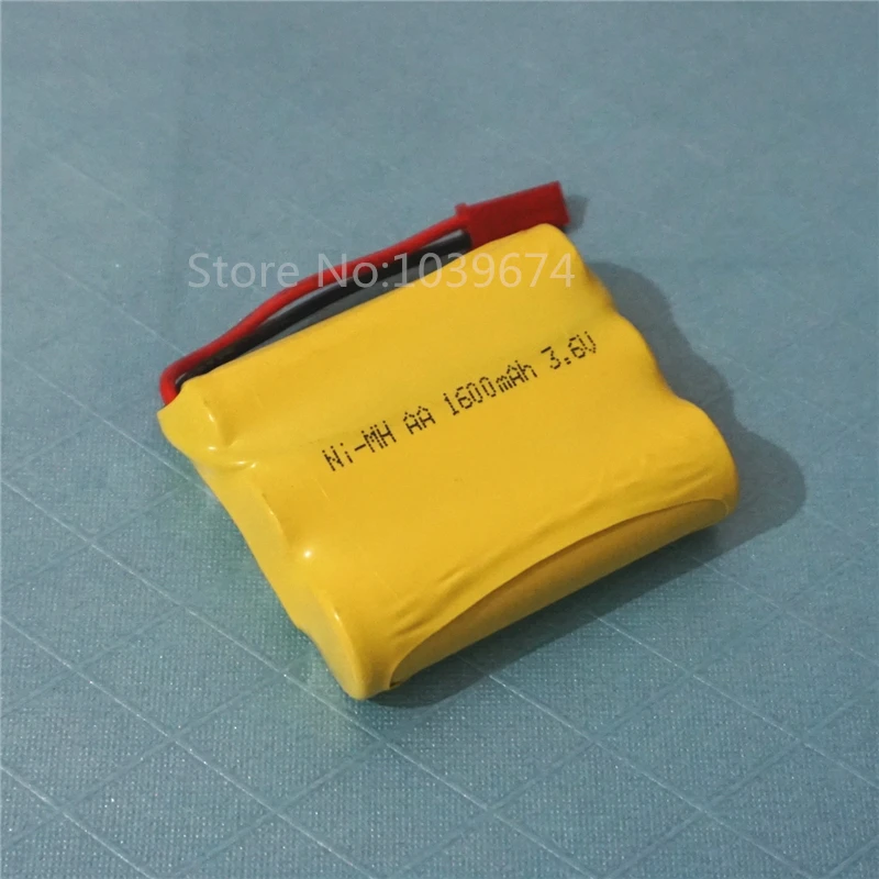 

High Capacity 3.6V 1600MAH AA*3 Ni-MH Rechargeable Battery Packs for Toys' Power Source