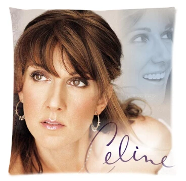 

Классический Модный Стильный чехол из хлопка и льна Celine Dion на заказ, декоративный чехол для костюма с одной подушкой, стандартный размер 45x45 ...