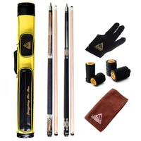 cuesoul combo set of house bar pool cue sticks 2 cue sticks packed in 2x2 hard pool cue case
