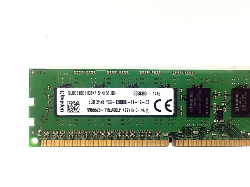 Kingston 8 ГБ 4 ГБ ECC DDR3 PC3 12800E 14900E 1600 МГц 1333 МГц 10600E 14900 МГц Серверная память 240pin 8G DIMM RAM 2X8G = 16 Гб