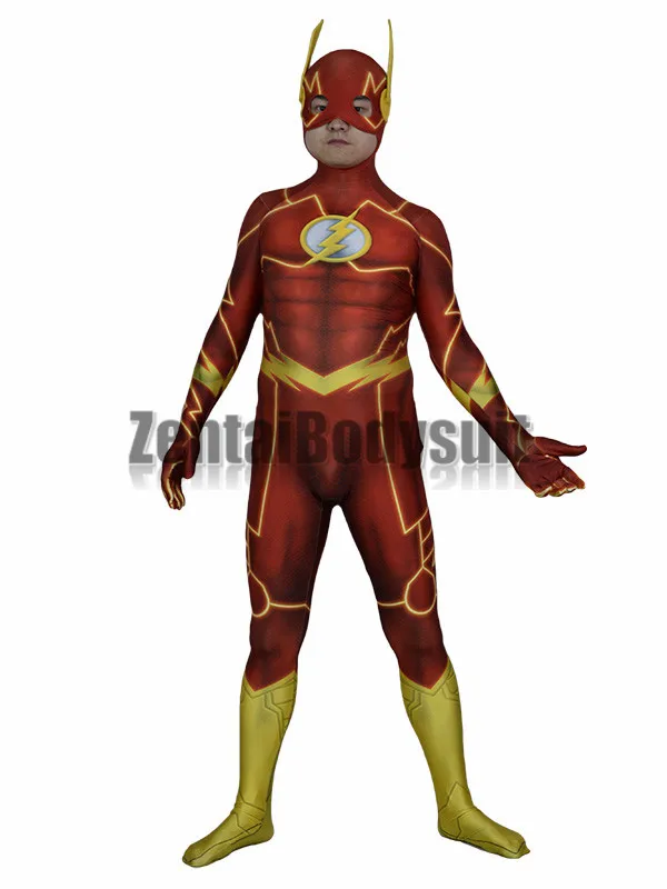 Костюм супергероя на Хэллоуин вечерние костюмы с 3D принтом 52 Цвета|cosplay zentai|flash