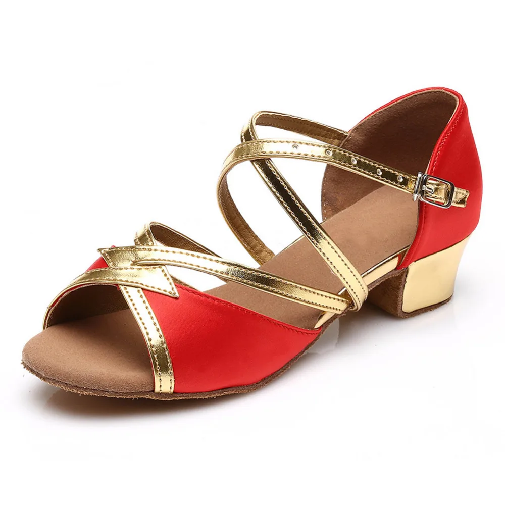 Лидер продаж Детская обувь для латинских танцев Женская Обувь бальных Танго