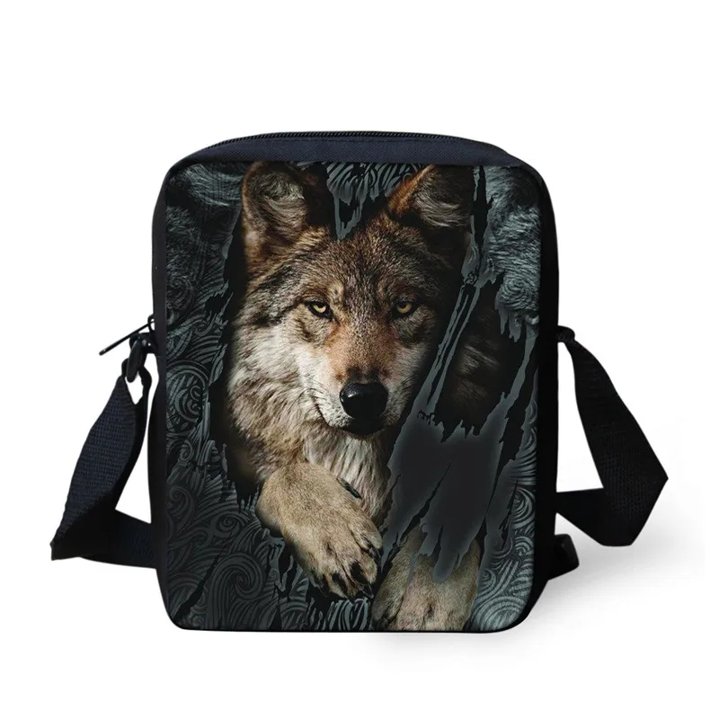 L4319E FORUDESIGNS/Животные, волк, кошка, принт, 3 шт., школьная сумка для девочек, детский рюкзак для детского сада, японский школьный рюкзак, студенческие Мультяшные сумки для книг - Цвет: L4319E