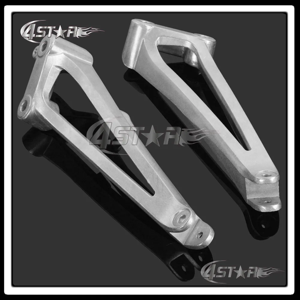 Мотоциклетные Серебристые подножки для переднего всадника педали и кронштейны