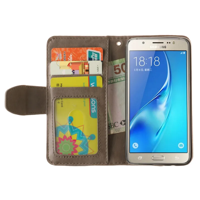 Howanni кленовый лист тиснением кожаный чехол для Samsung Galaxy J5 2016 J510F 5.2 &quotОбложка