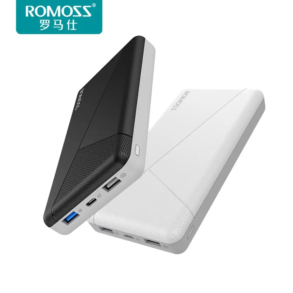 ROMOSS PIE20 PRO 20000 мАч Мобильный Внешний аккумулятор QC3.0 PD3.0 для iPhone8 внешний Type c