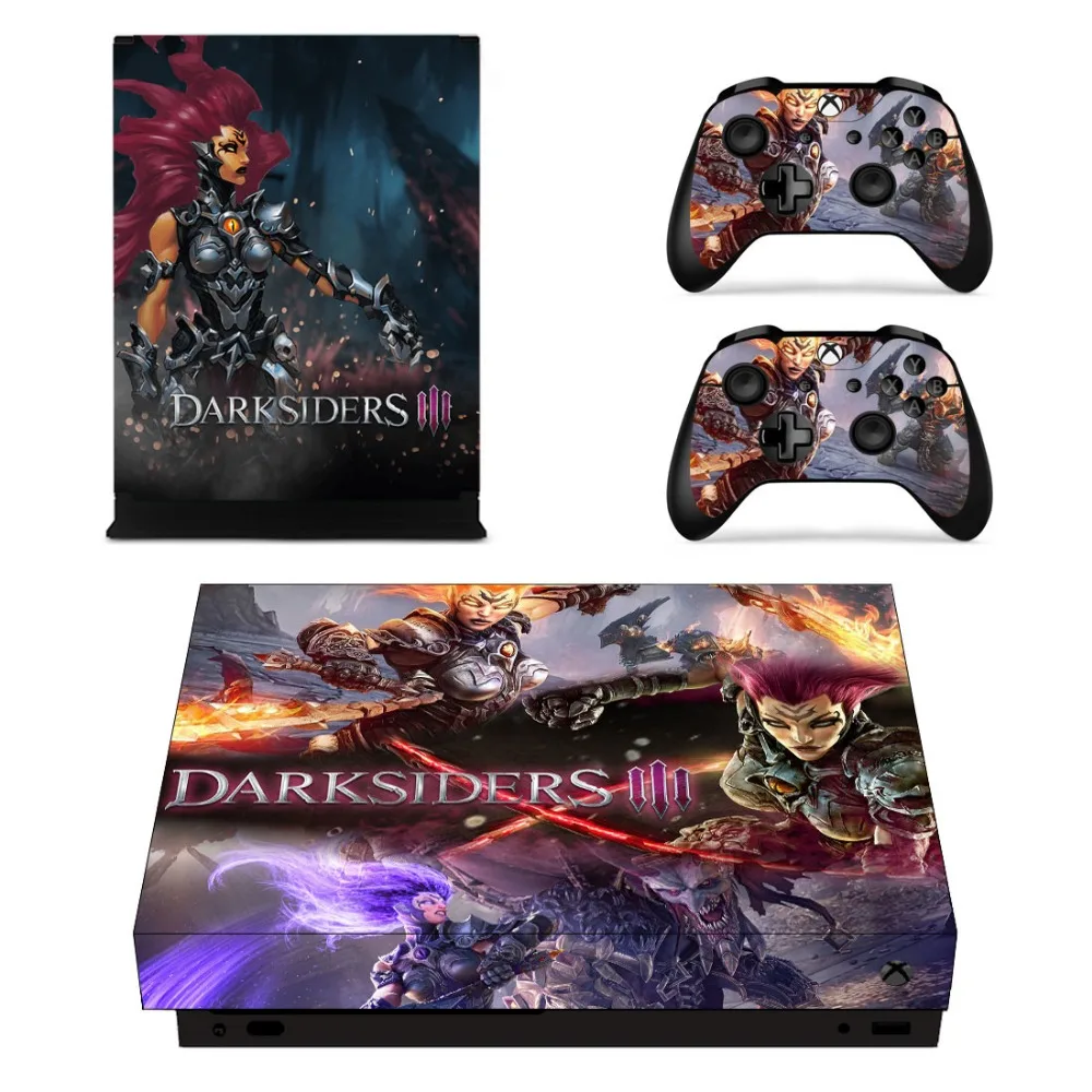 Darksiders 3 Лицевая панель консоль и наклейка на контроллер для Xbox One X + кожу