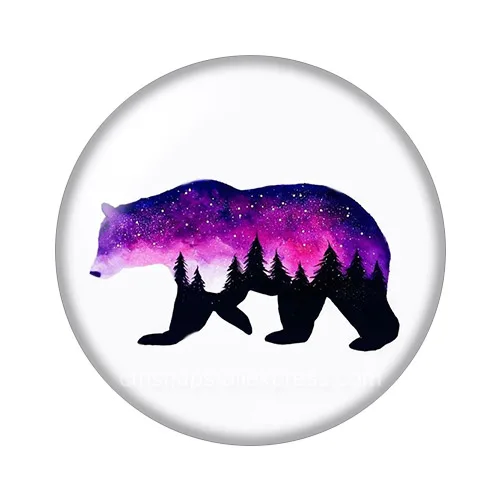 Модный красота OwlWolf ElkBear 10 шт. 12 мм/18 мм/20 мм/25 мм круглая фотография стекло кабошон