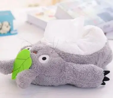 Светло-желтый Мультфильм плюшевые игрушки totoro stitch Зонт кошка Мэри утка слон Дамбо коробка ткани Обложка бумажное полотенце Чехлы подарок на день рождения#1059 - Цвет: Светло-желтый