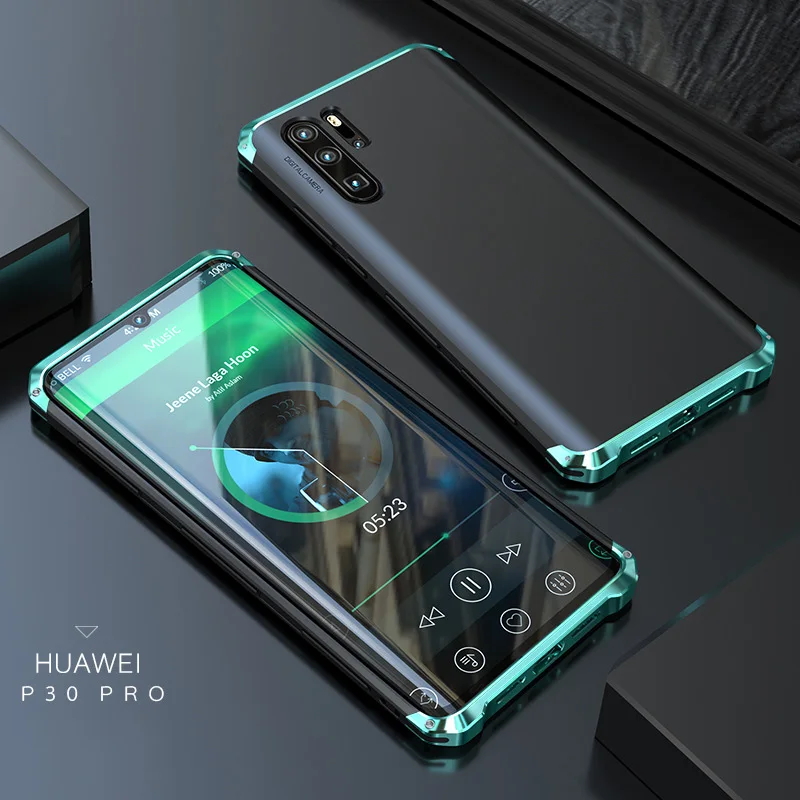 Для huawei P30 чехол Роскошный бронированный из твердого пластика задняя металлическая алюминиевая рамка противоударный чехол для телефона для huawei p30 Pro металлический чехол