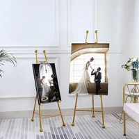 european style easel wedding party easel stand artist metal painting stand picture advertisement display easel for painting