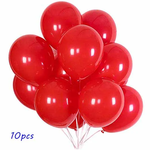10pcs red Гигантские 114 см воздушные шары в форме Микки, Минни мультфильм день рождения украшения гелиевые шары для детей день рождения Декор Классические игрушки - Цвет: 10pcs red