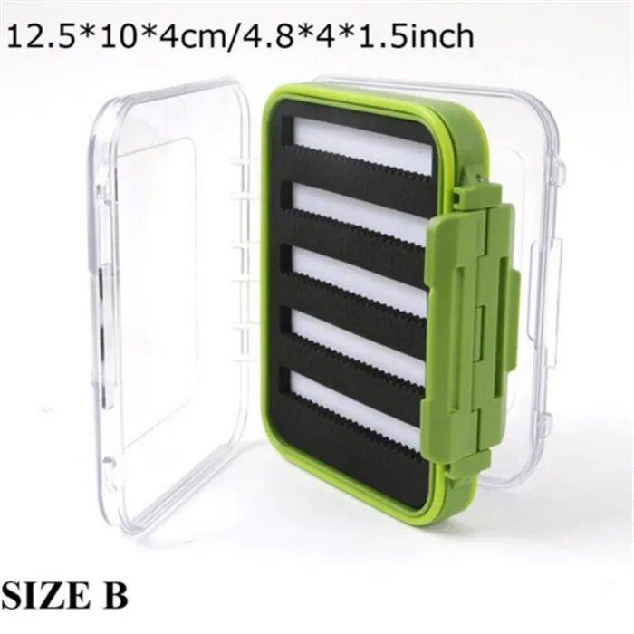 Maximumcatch Fly Box водонепроницаемый щелевой пены высокой плотности 4 размера Fly рыболовные снасти Коробка - Цвет: Size B Model 2