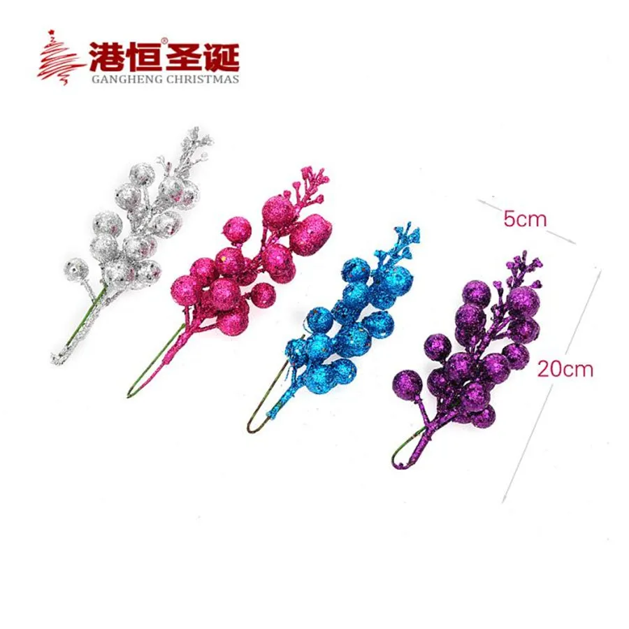 Украшения для новогодней елки золотистые/серебристые разные цвета 20 х5 см