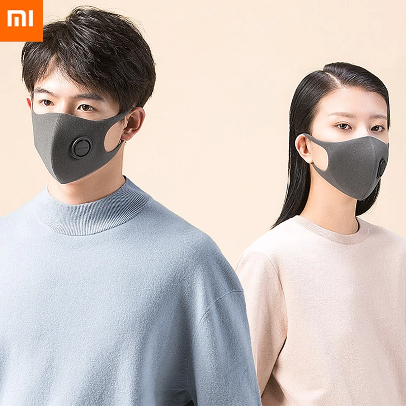 3 шт. S L Xiaomi SmartMi PM2.5 Дымчатая маска чисто анти для лица Регулируемая висячая модная