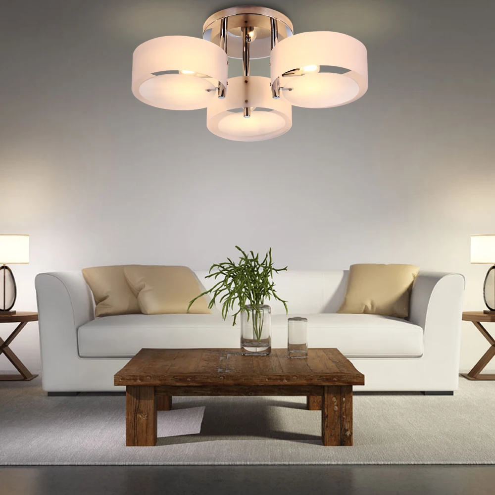 2017 современные поверхностного монтажа Открытый Подвесные Светильники Crystal White