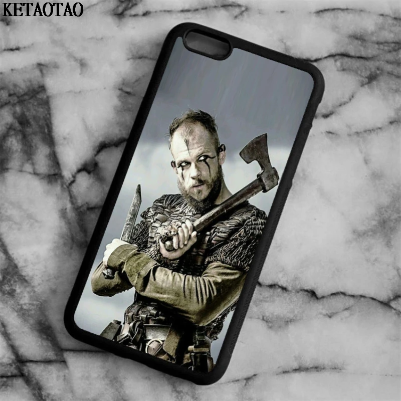 KETAOTAO потрясающий Рагнар из викингов Lothbrok чехол для телефона s iPhone 4S 5C 5S 6S 7 8 Plus X