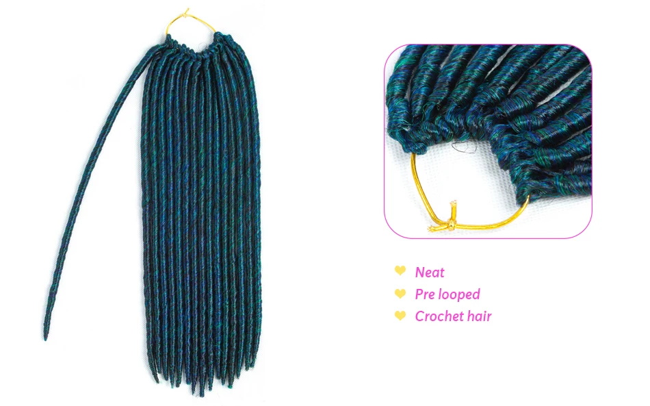 Aigemei Синтетические Искусственные локоны в стиле Crochet волосы 14 дюймов 20 дюймов плетеные волосы для наращивания из термостойкого волокна для женщин