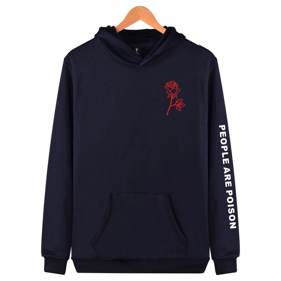 People Are Poison Rose Print Hoodie Sweatshirt - Tumblr Inspired Pastel Grunge Aesthetic Pale Hoodies Jacket Clothing image 4