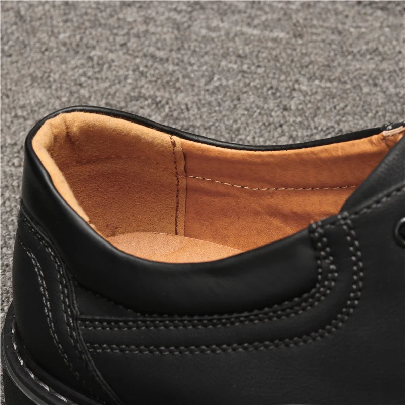 2019 весенние мужские оксфорды кожаные для вождения Модные Повседневные