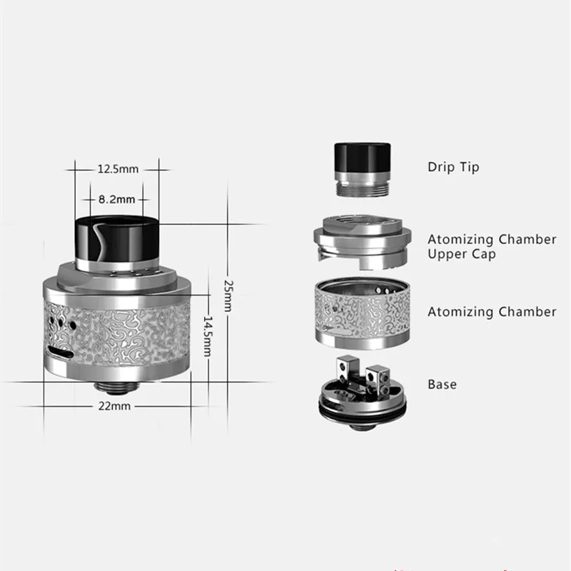 Оригинальная электронная сигарета HCigar Maze RDA dripping атомайзер для вейпа